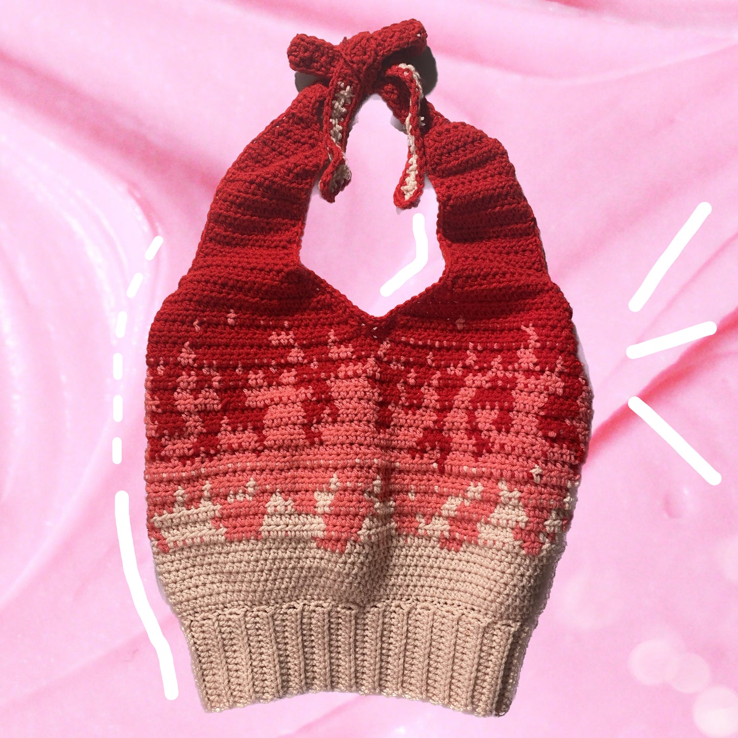 Burning Heart Halter Sweater