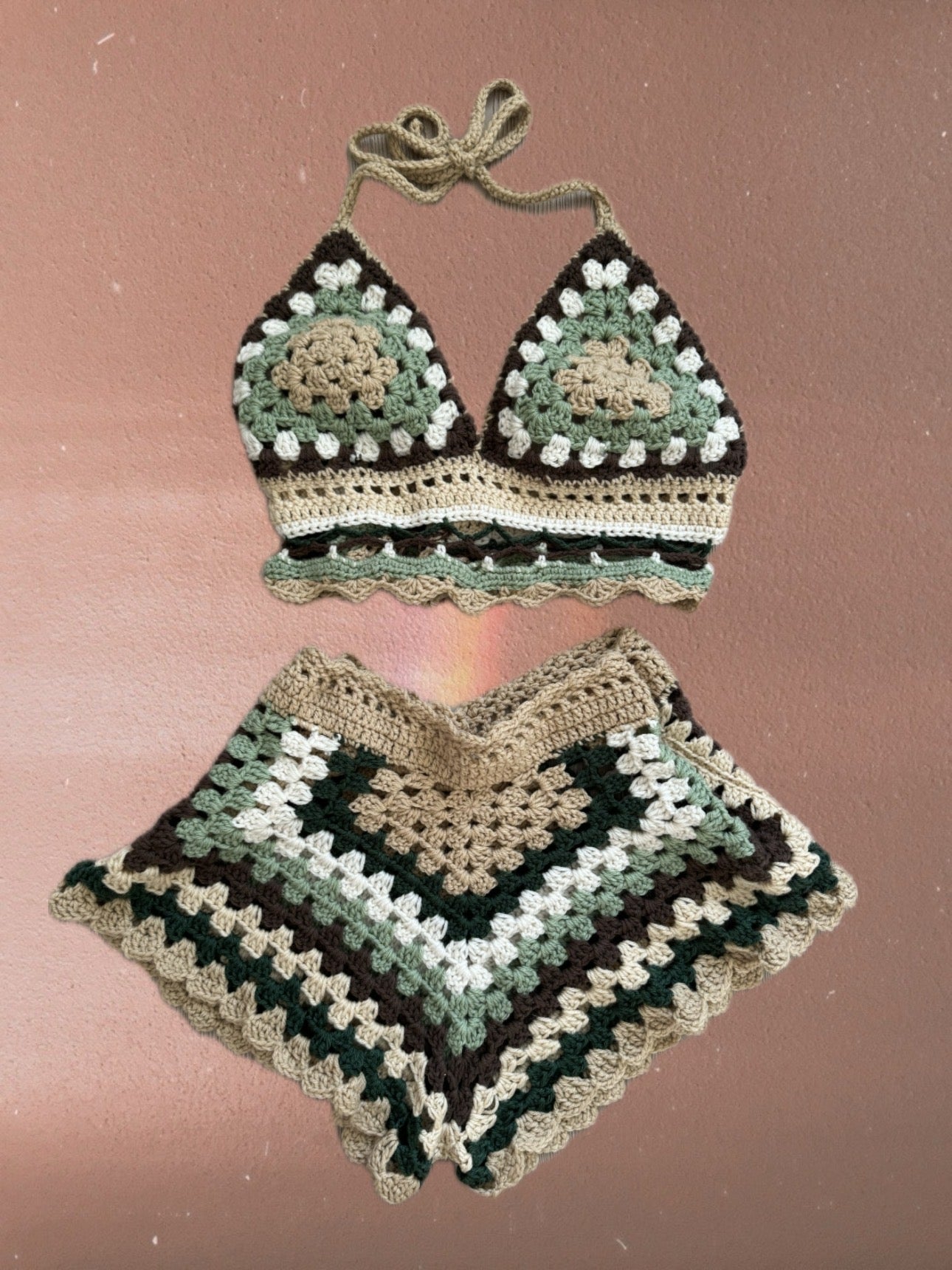 Bralette and Mini Short Matching Set